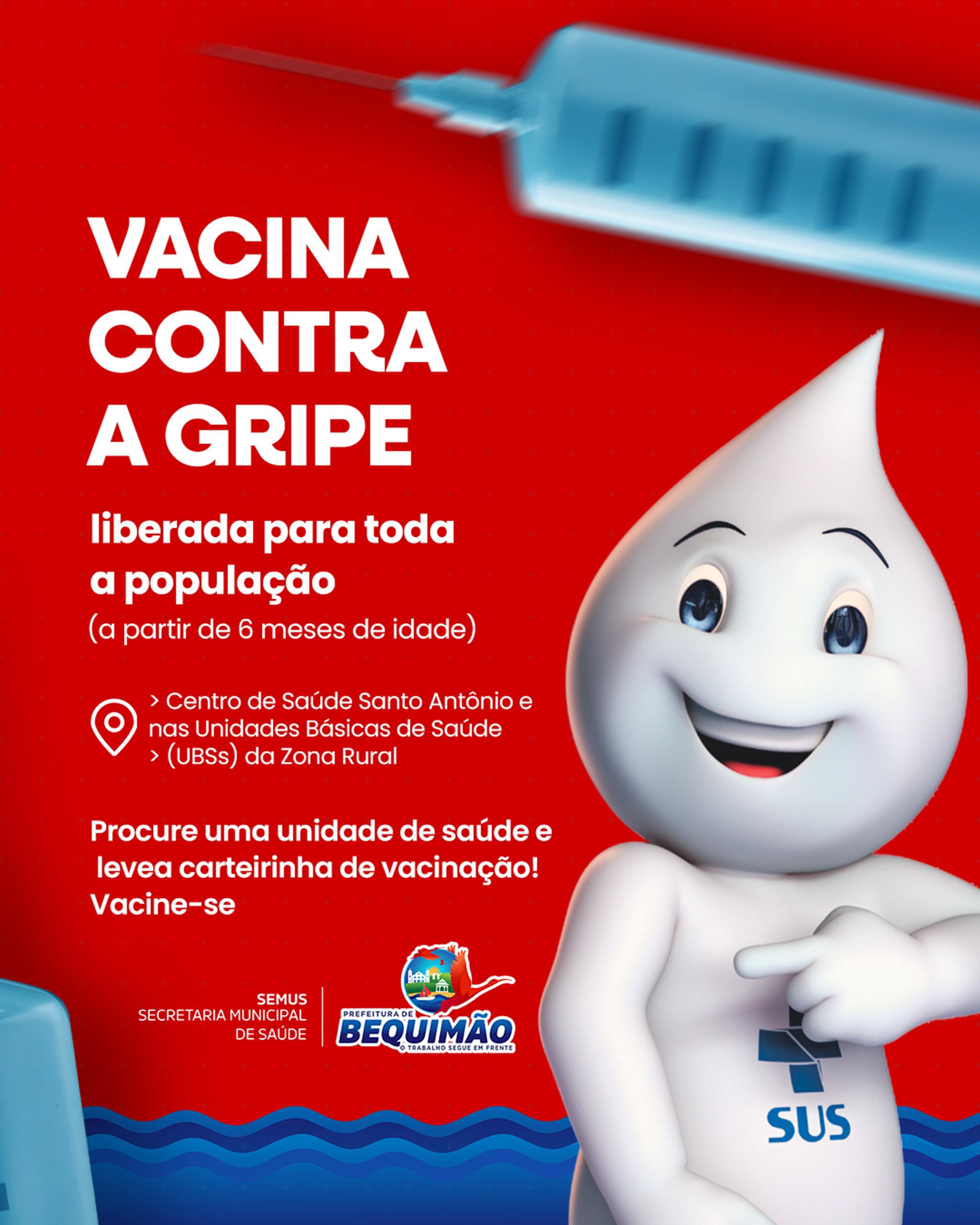 Prefeitura de Bequimão amplia vacinação contra a gripe para toda a população
